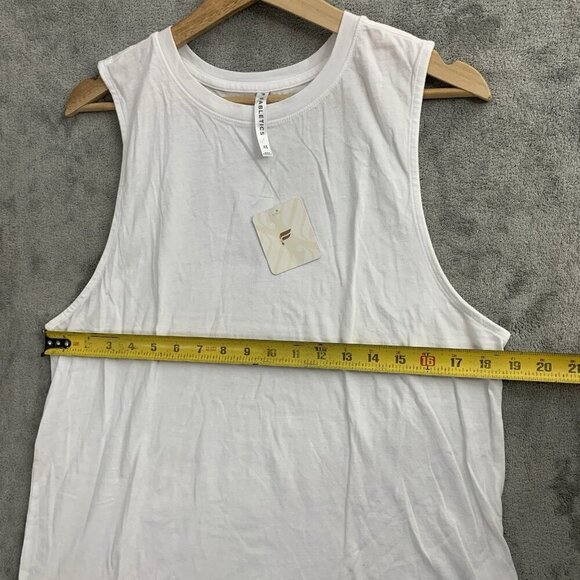 Fabletics Shirt Women XS White Micah Tank Top Athleisure Activewear Gym Yoga - Picture 3 of 12